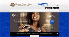 Desktop Screenshot of decaturcountybank.com