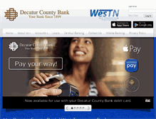 Tablet Screenshot of decaturcountybank.com